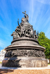 Obraz premium Millennium of Russia monument (1862) in Novgorod Kremlin, Russia