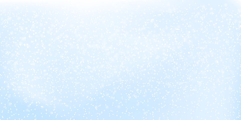 Falling snow background. Vector illustration with snowflakes. Winter snowing sky. Eps 10.