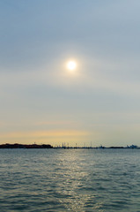Fototapeta premium sunset on sea