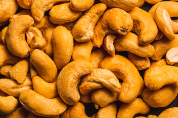 Close up of cashew nuts