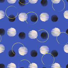 Beautiful hand drawn polka dots in colorful mood modern style for fashion fabric and all prints © MSNTY_STUDIOX