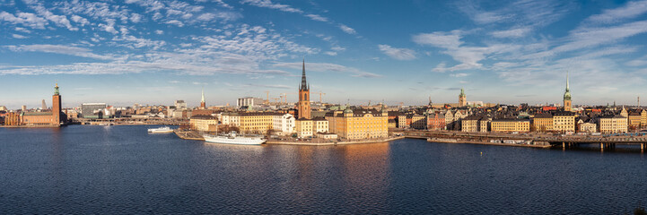 Fototapeta na wymiar panoramic view of Stockholm