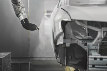 Production line of automobile plant, painting shop