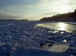 Wisla river, lubelskie region, Poland