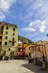 Fototapeta premium old town street in italy 