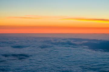Obraz premium sunset over the clouds