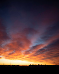 Prairie winter sunrise