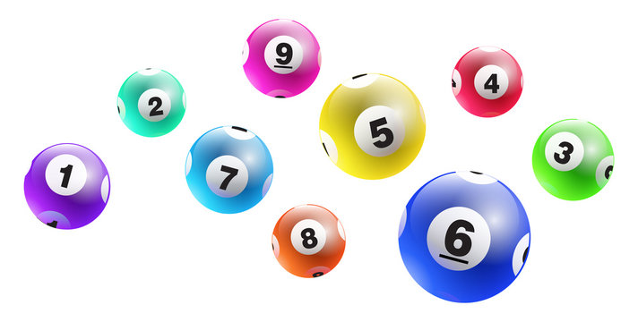 Vector lottery / bingo ball