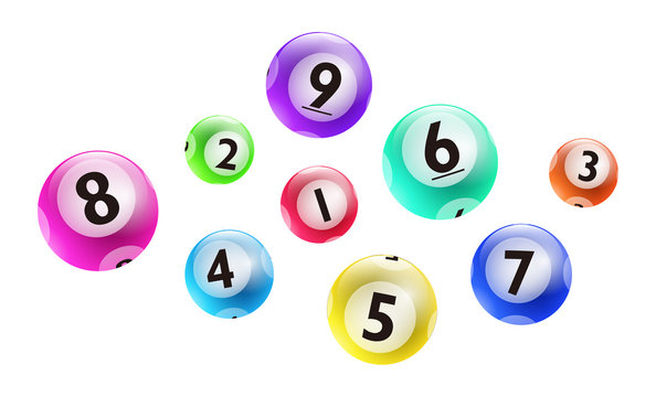 Vector lottery / bingo ball