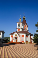 Fototapeta na wymiar Gelendzhik, village Divnomorskoe, Church of St. Sergius Radonezh. Krasnodar region. Russia