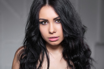 Fototapeta premium Lovely young brunette