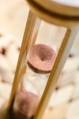 closeup hourglass