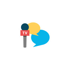 TV report vector icon