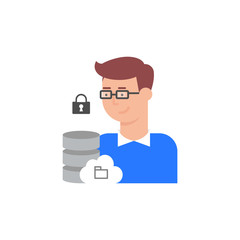 System administrator vector icon