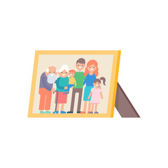 Family portrait illustration