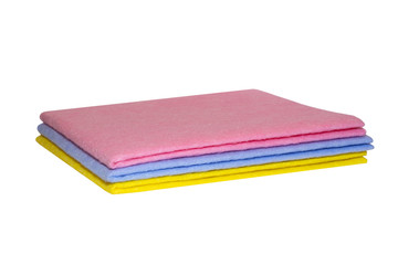 Coloured wipes for wet cleaning