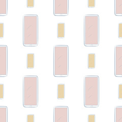 Seamless artistic handphone or mobilephone hand drawn background abstract. Wallpaper, cover, pattern & texture.