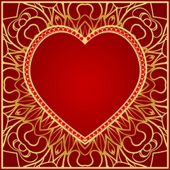 Romantic pattern with hearts for Happy Valentine's Day. Design for card, paper, party, print.