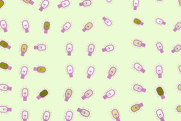 Abstract illustrations of bulb, conceptual. Messy, style, template & shape.