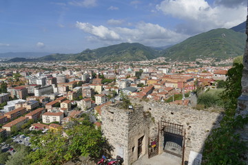 Fototapeta na wymiar Massa - Malaspina Cybo Castle panorama