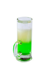 Short cocktail green mexican isolated on a white background - Image