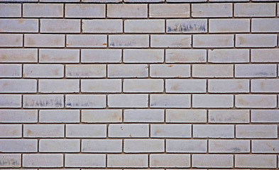 White brick. Texture and background of a brick wall.