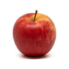 Red yellow apple. Isolated on white background.