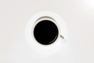 Coffee cup topview