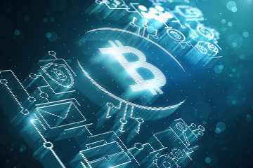 Cryptocurrency and finance texture