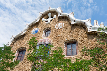 Barcelona. Building in Park Guell