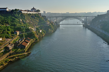 Porto with the Dom Luiz bridge, Portugal	