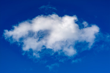 Cloud against blue sky