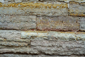 The wall of large stones