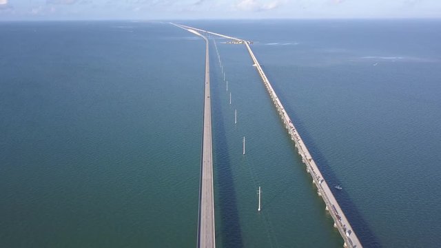 Seven Mile Bridge On The Way To Key West In The Florida Keys