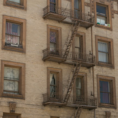 Patriotic Fire Escape