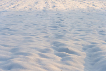 background of fresh snow texture