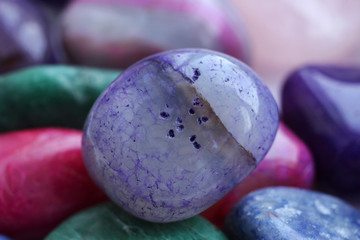 Amethyst with admixtures of quartz.