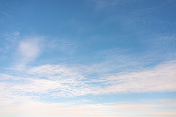 Blue sky with white clouds