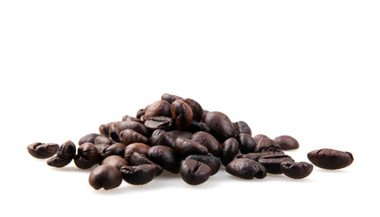 Coffee Beans Isolated On White Background
