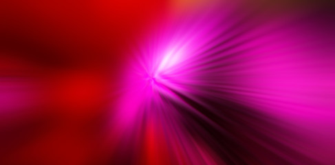 Abstract composition of radial colored rays. Blurred background.