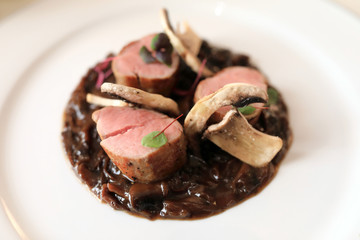 Pork tenderloin with mushrooms