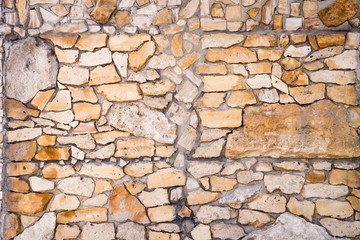 Brown stone wall, texture