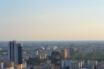 Fototapeta premium Top view of Warsaw