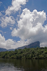 Auyantepuy Visto desde el río Carrao