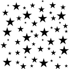 Seamless vector background, geometric black pattern