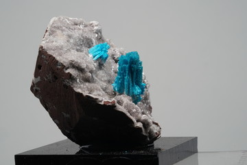 Cavanasit, Kristall, Hellblau, Stufe, Pune, Pakistan, Mineral, Edelstein