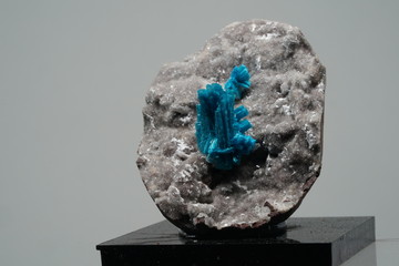 Cavanasit, Kristall, Hellblau, Stufe, Pune, Pakistan, Mineral, Edelstein