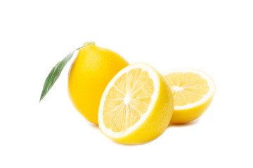 Lemons isolated on the white background.