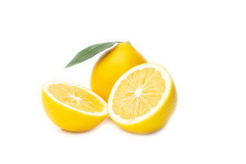 Lemons isolated on the white background.