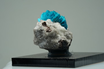 Cavanasit, Kristall, Hellblau, Stufe, Pune, Pakistan, Mineral, Edelstein